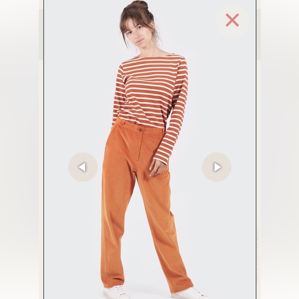 Norse Projects Eliana Corduroy Pants Orange size EU34 US4